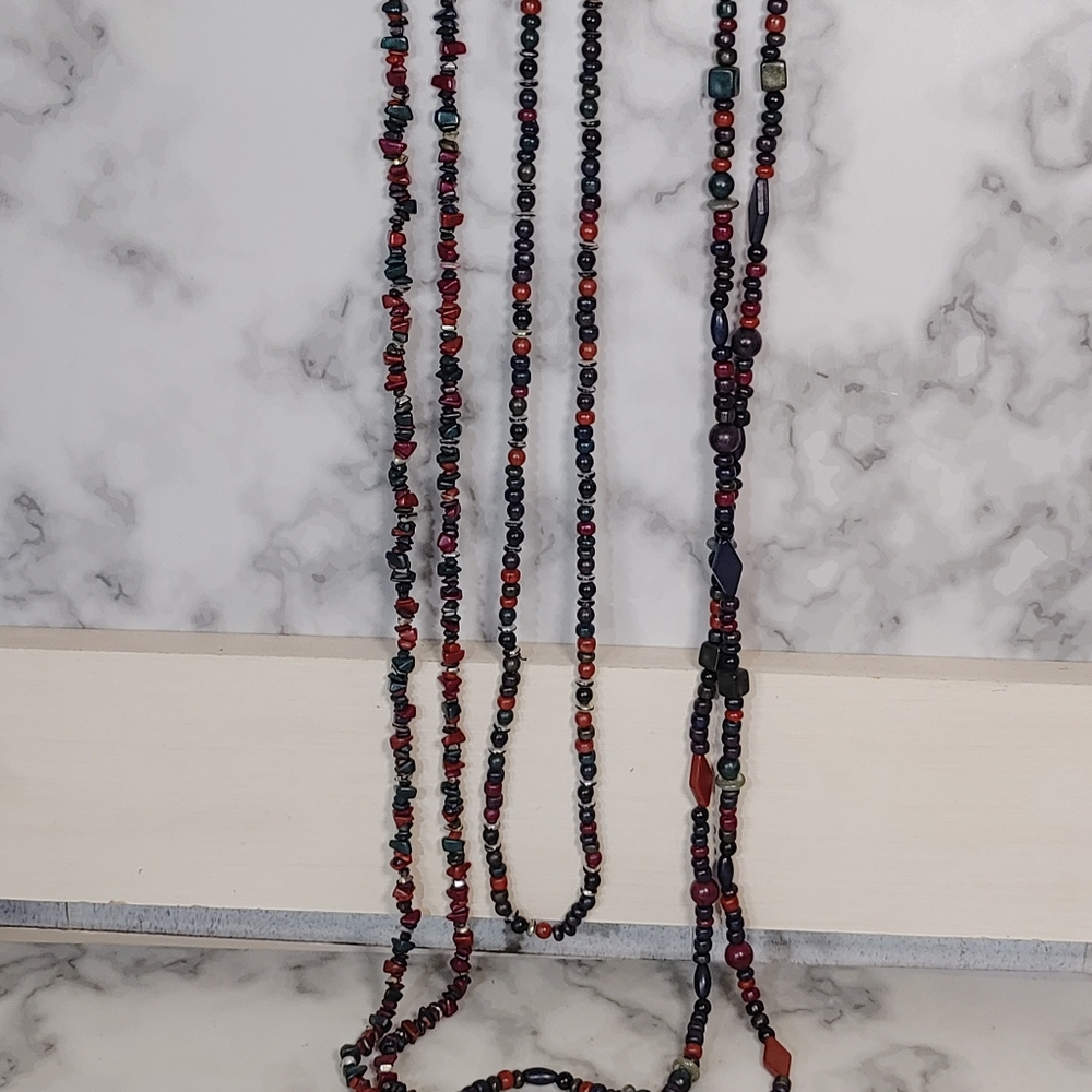 Colorful Layered Necklace Set - Picture 5 of 5